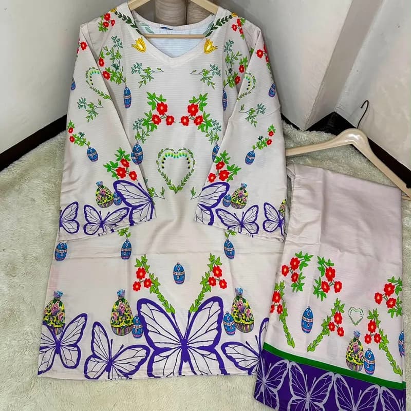 Women's Digital Printed Cord Set
