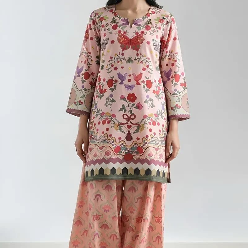 Women's Digital Printed Cord Set