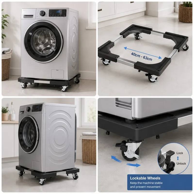 Adjustable Furniture Moving Trolley with Wheels