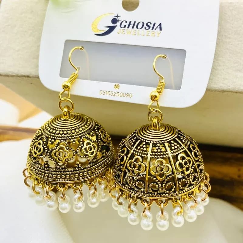 Indian Style Antique Jhumka Earrings for Women