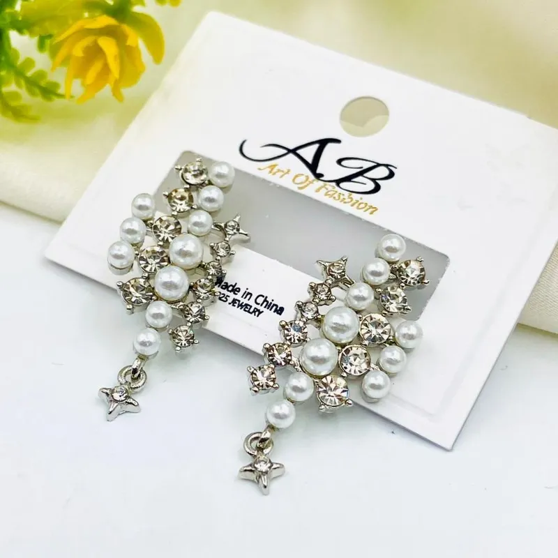 Elegant China Pearl Stud Earrings for Women