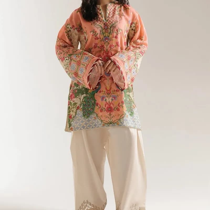 Digital Ethnic Print Doria Lawn Co ord for Women
