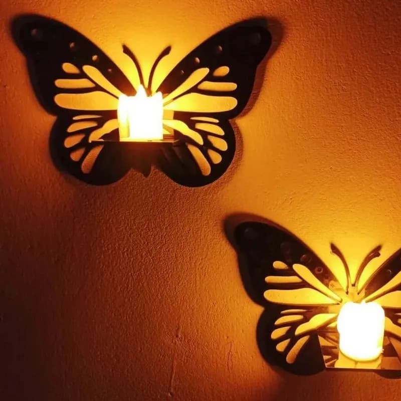 Butterfly Corner Wall Shelf