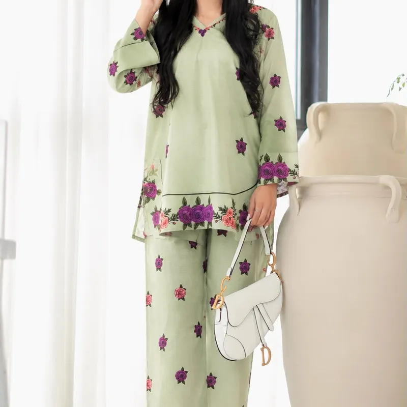 Crown Collection Digital Printed Doria Lawn Cord Set for Women