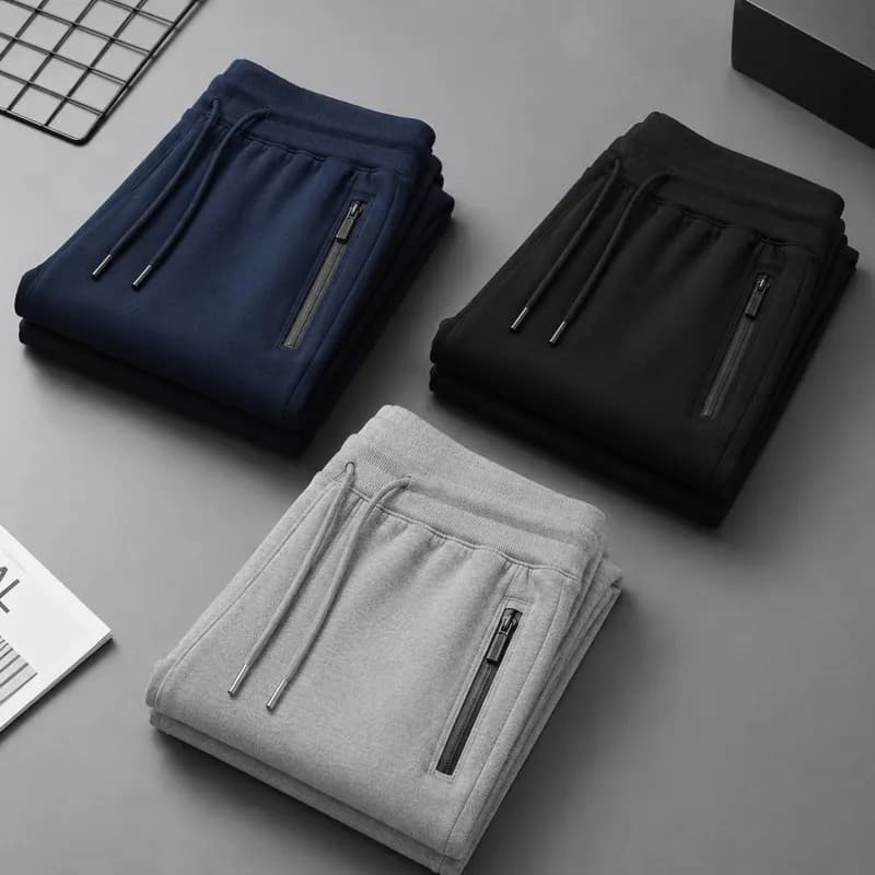 Men’s Pack of 3 Cotton Jersey Trousers