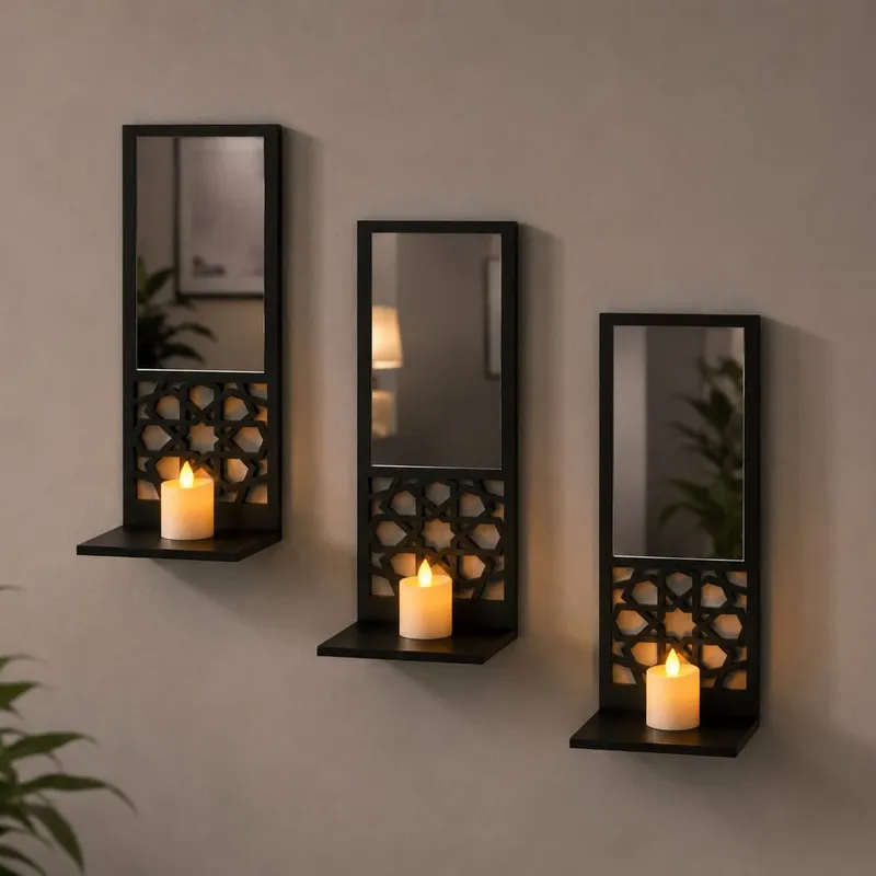 Luxury Acrylic Mirror & Wooden Wall Frames