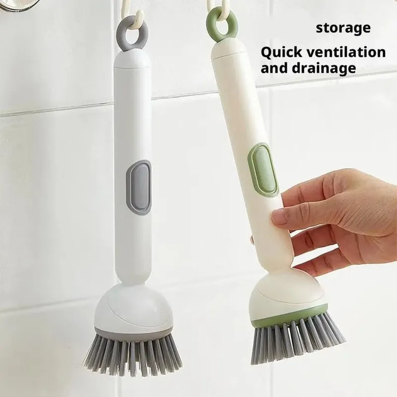 360° Rotating Dish Cleaning Brush with Soap Dispenser