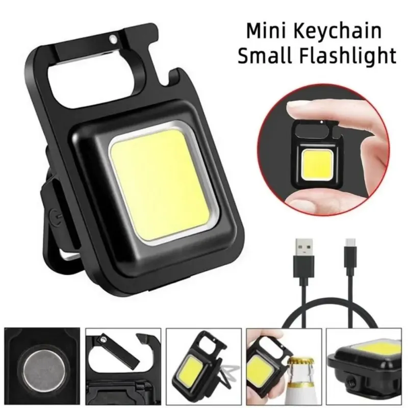 COB Rechargeable Keychain Mini Light