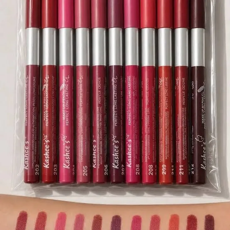 Kashee’s Lip & Eye Pencil Jumbo Pack of 12