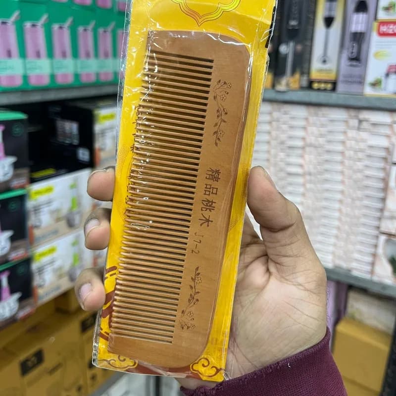 Anti Frizz Wooden Hair Comb