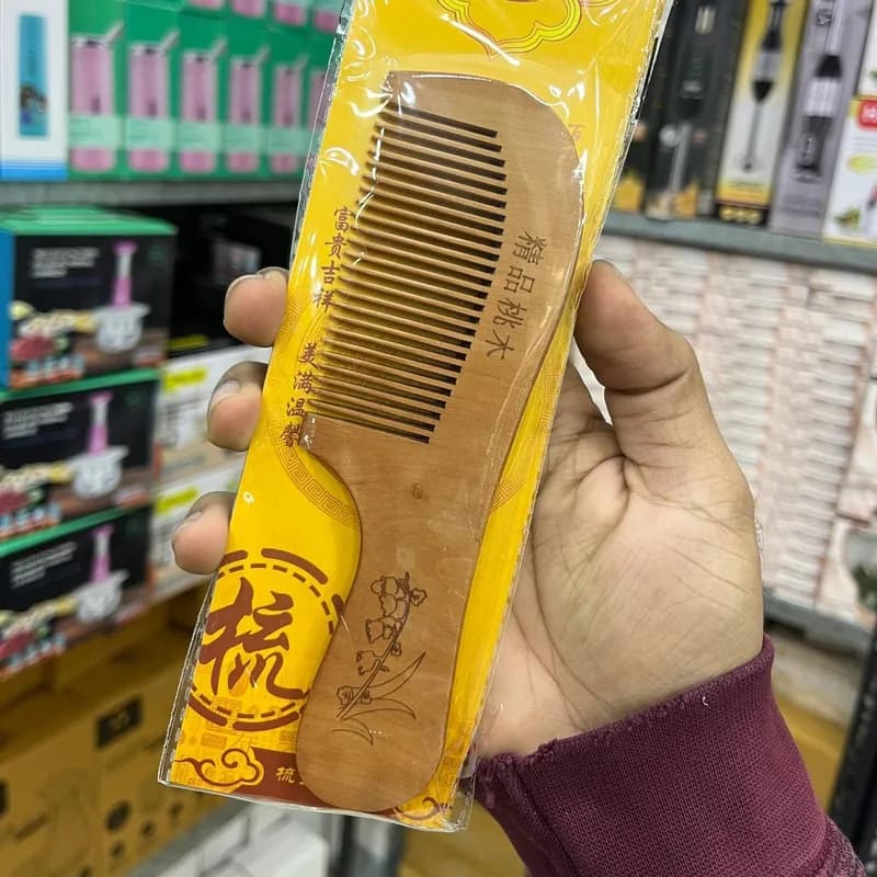 Anti Frizz Wooden Hair Comb