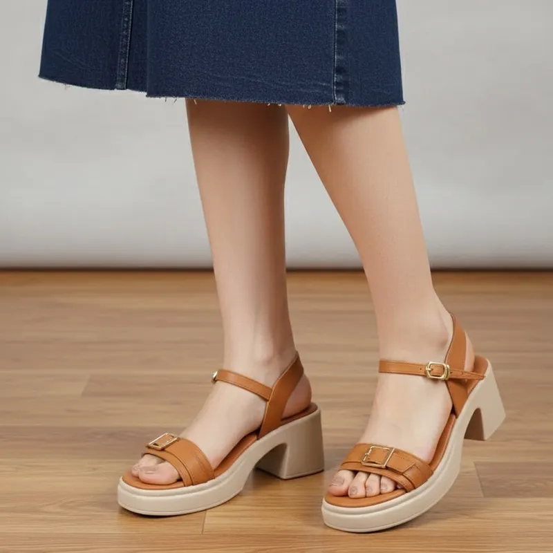 Casual Wear Comfortable PU Sandals for Women
