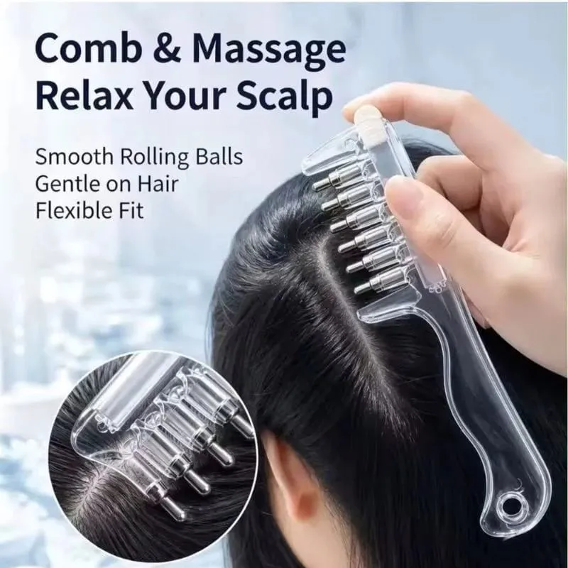 Transparent Hair Oil Applicator Comb