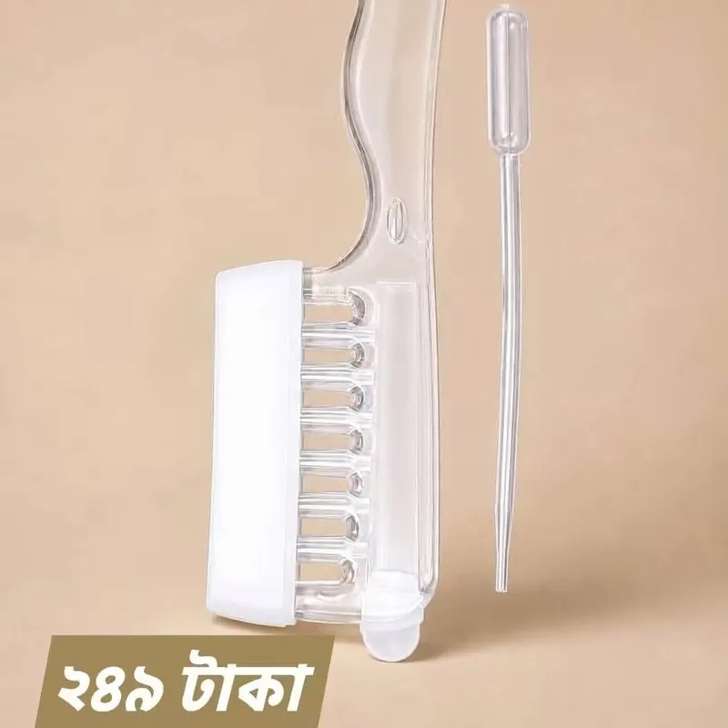 Transparent Hair Oil Applicator Comb