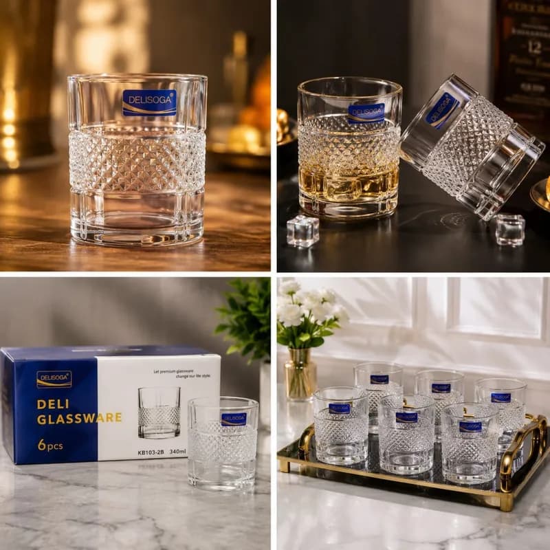 6 Pcs Delisoga Glass Set – KB103-2B