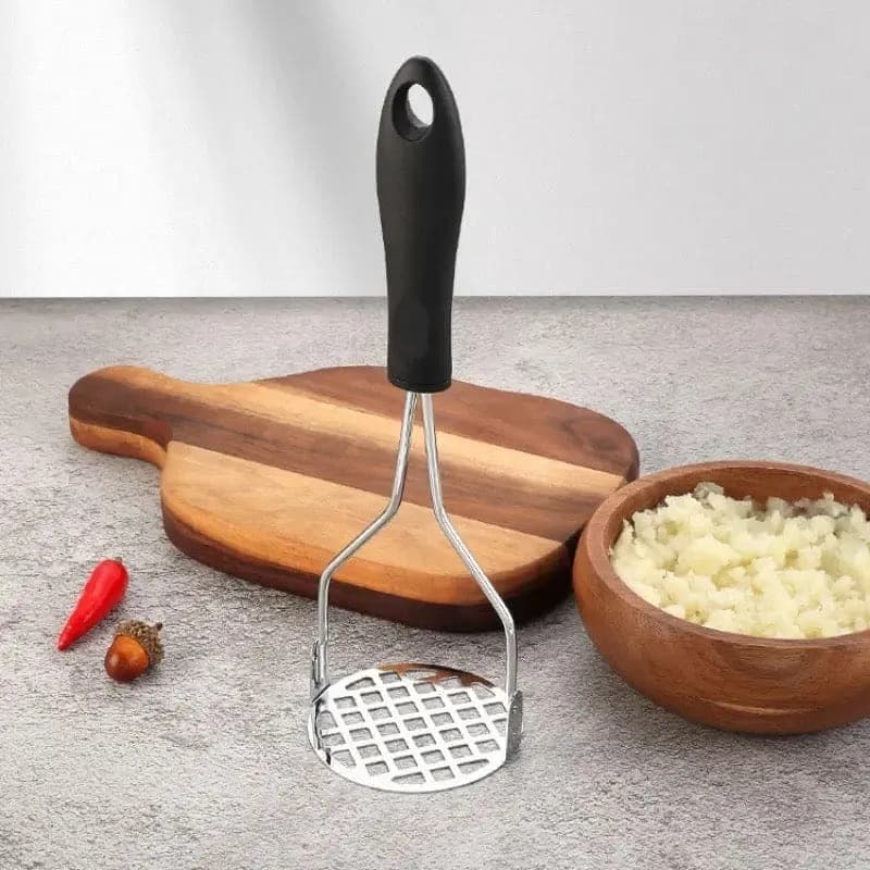Potato Masher Stainless Steel with Plastic Handle