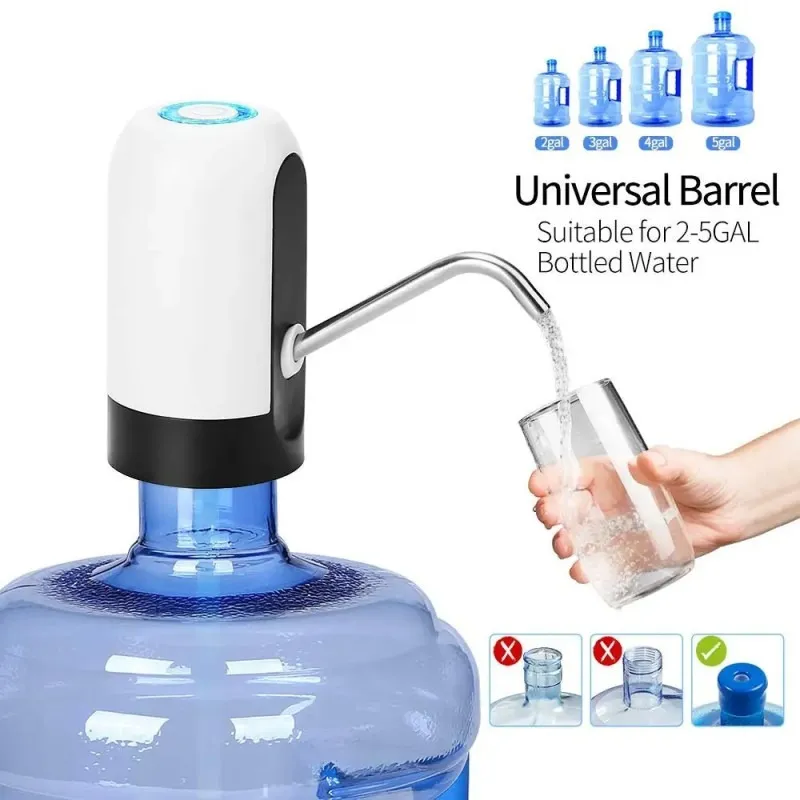 Automatic USB Rechargeable Water Bottle Pump