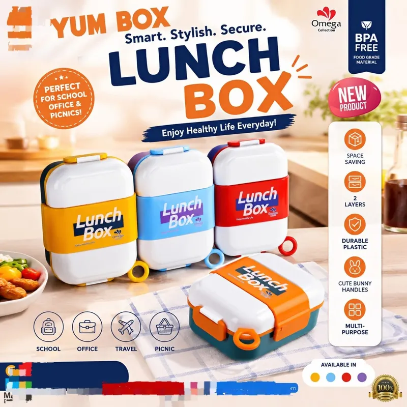 YUMBOX Lunch Box – 3 Compartment Kids Lunch Box