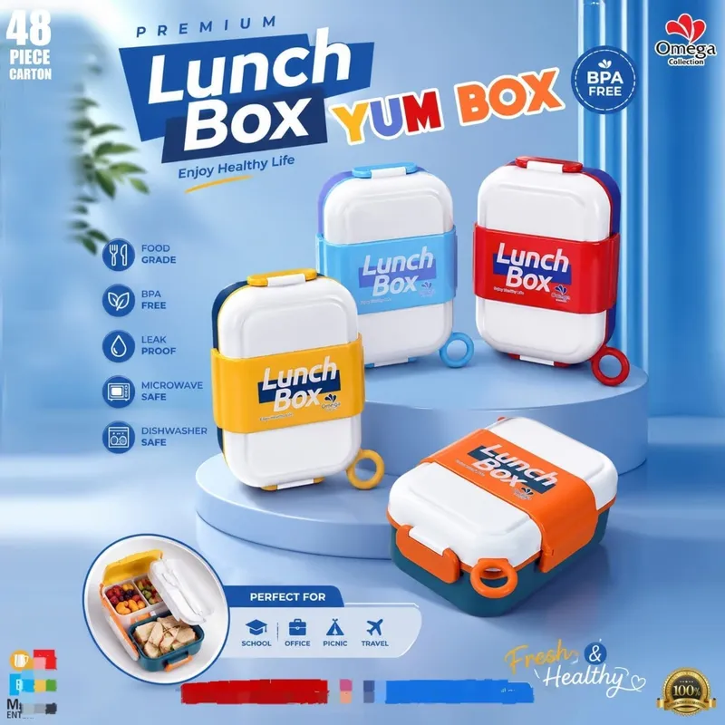 YUMBOX Lunch Box – 3 Compartment Kids Lunch Box