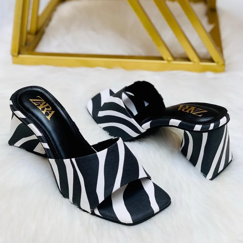 Zebra Print Heels