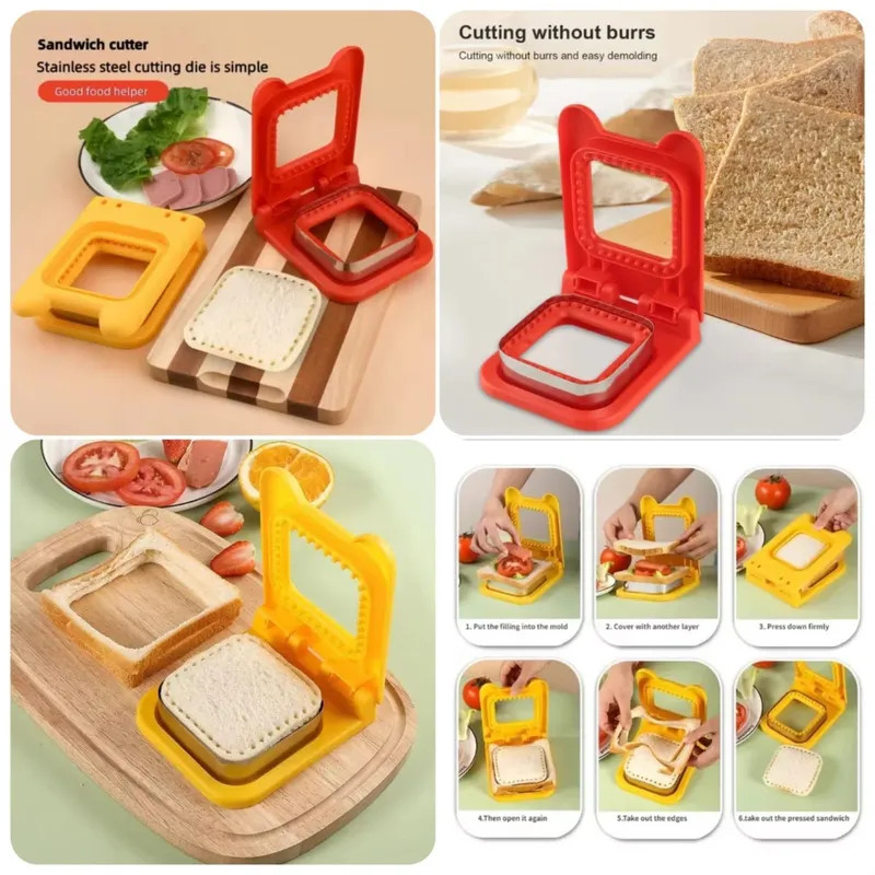 Square Sandwich Bread Cutter & Sealer