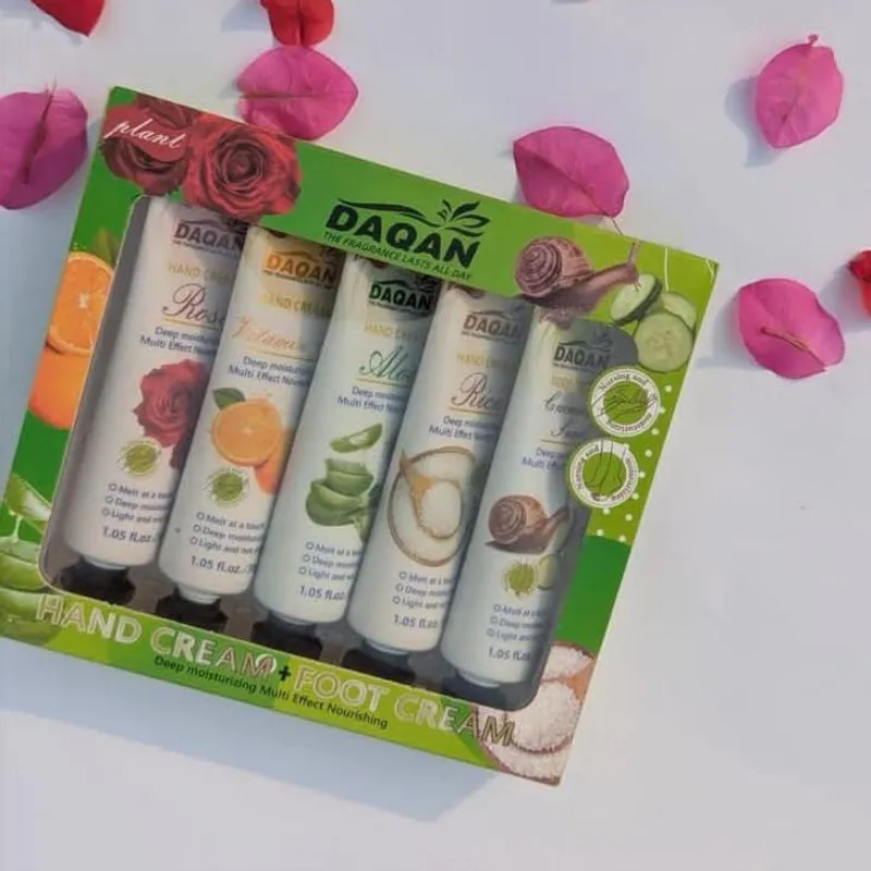 DAQAN Moisturizing Hand & Foot Cream Set – 5-Piece Set