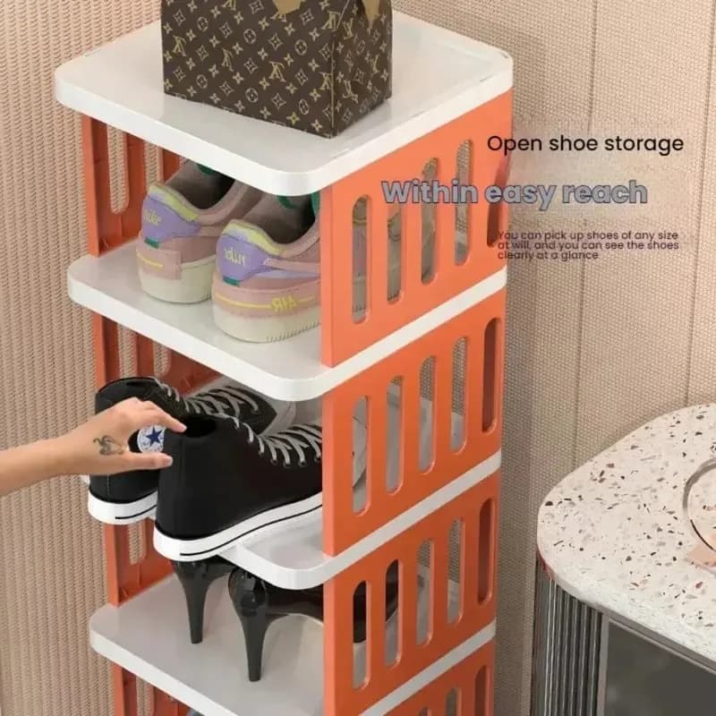 5 Layer Classic Shoe Rack Plastic