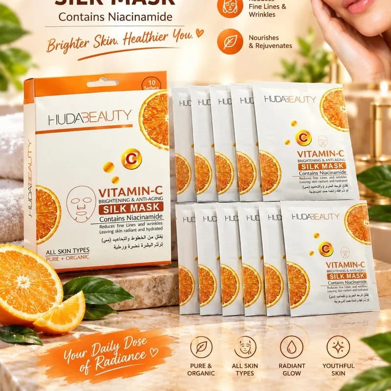 HUDABEAUTY Vitamin C Peel Off Mask - 10 Pieces Pack