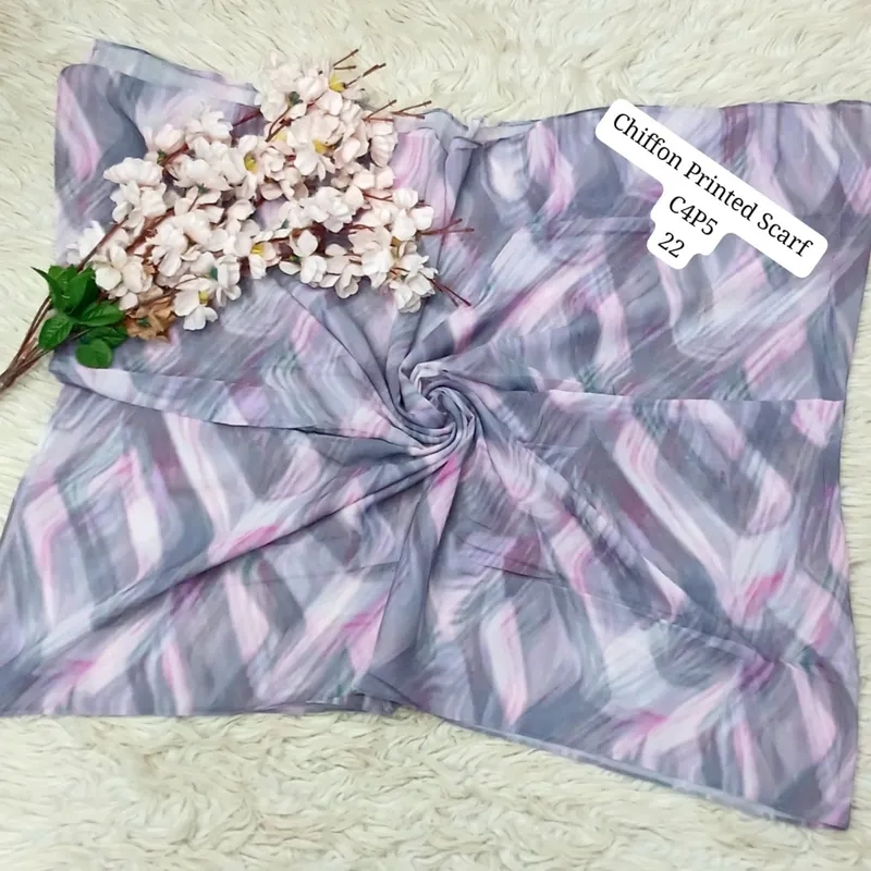 Artical Chiffon Printed Scarf