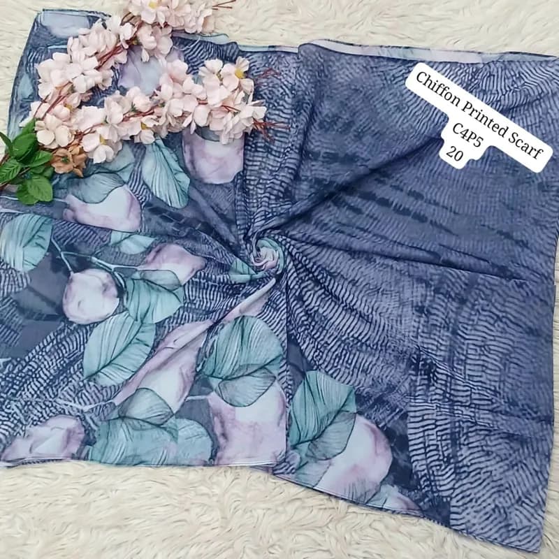 Artical Chiffon Printed Scarf