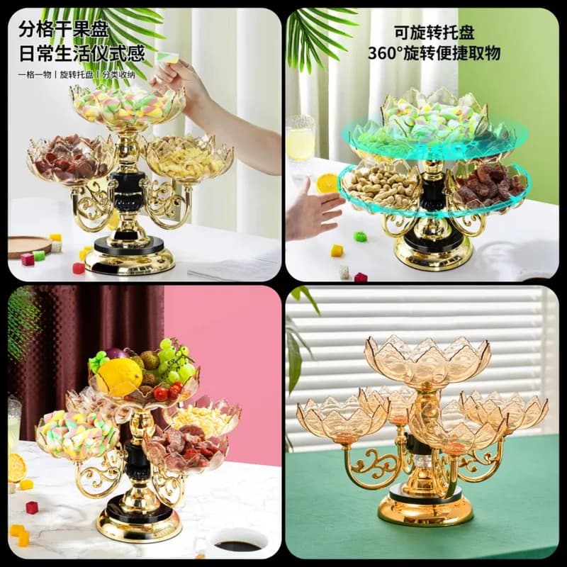 Rotating Dry Fruit Stand Tray